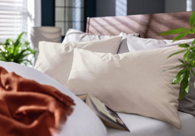 Habitat Cotton Rich 180TC Standard Pillowcase Pair - Neutral - image 1