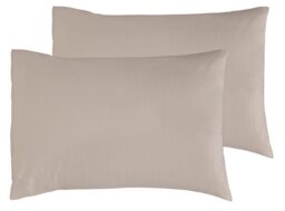 Habitat Cotton Rich 180TC Standard Pillowcase Pair - Neutral - thumbnail 2