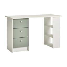 Argos Home Kids Malibu 3 Drawer Desk - Green and White - thumbnail 2