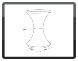 Tam Tam Plastic Stool - Black - thumbnail 2