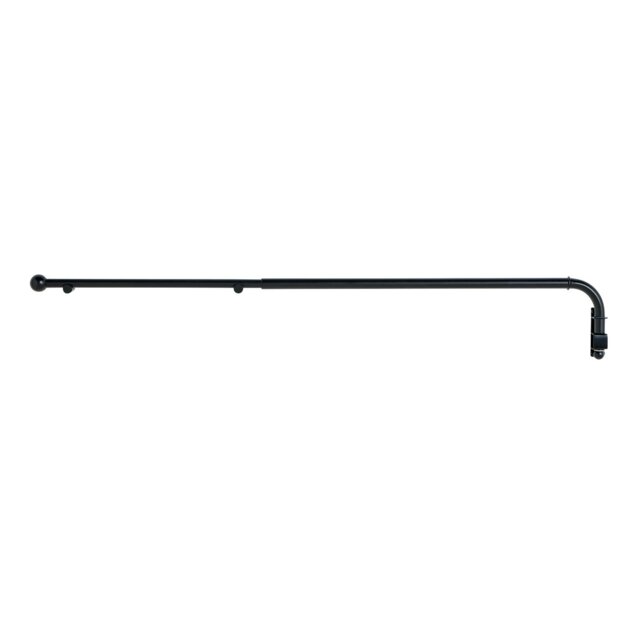 Argos Home Extendable Metal Matte Black Door Curtain Pole - 62-100cm - image 1