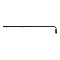 Argos Home Extendable Metal Matte Black Door Curtain Pole - 62-100cm
