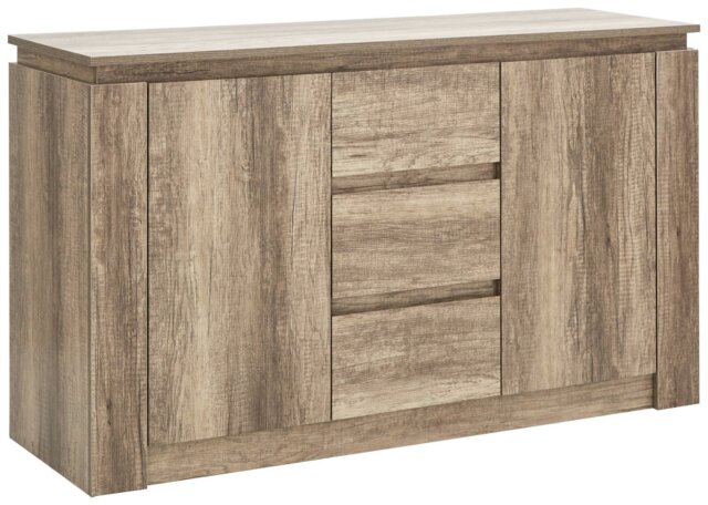 GFW Canyon 2 Door 3 Drawer Sideboard - Natural - image 1
