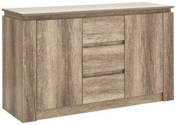 GFW Canyon 2 Door 3 Drawer Sideboard - Natural - thumbnail 2