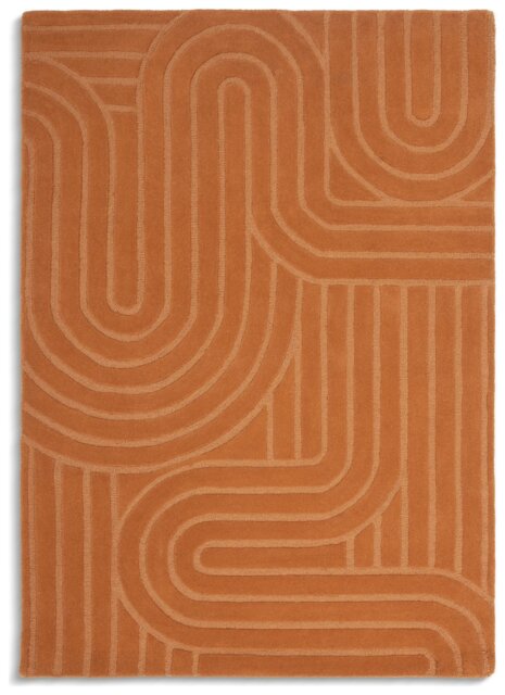 Habitat Mirage Carved Ginger  Rug - 160x230cm - image 1
