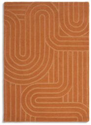 Habitat Mirage Carved Ginger Cut Pile Rug - 160x230cm