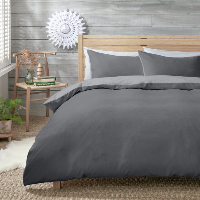 Habitat Cord Charcoal Bedding Set - Double - image 1
