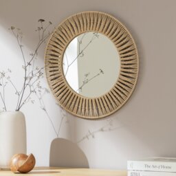 Habitat Rope Round Wall Mirror - 50x50cm - thumbnail 1