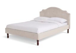 Habitat Sophia Kingsize Velvet Bed Frame - Natural - thumbnail 2