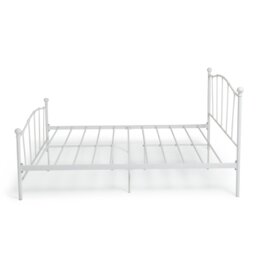 Argos Home Fleur Double Metal Bed Frame - White - thumbnail 2