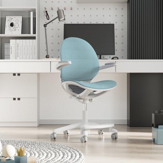 Habitat Mesh Kids Swivel Chair - Blue - image 1