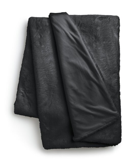 Habitat Faux Fur Throw - Black - 125x150cm - image 1