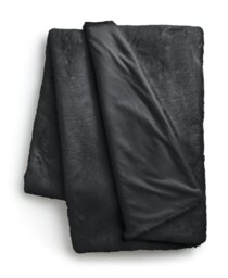 Habitat Faux Fur Throw - Black - 125x150cm - thumbnail 1