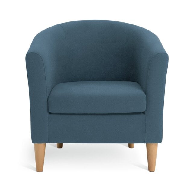 Argos Home Tub Fabric Chair - Navy - image 1