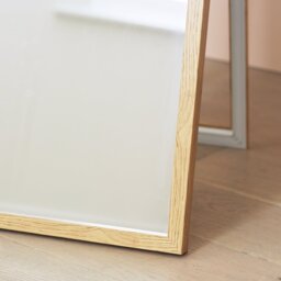 Home Essentials Oak Effect Free Standing Cheval Mirror - thumbnail 2