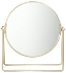 Argos Home Gold Metal Round Swivel Mirror - 21x19cm - thumbnail 2