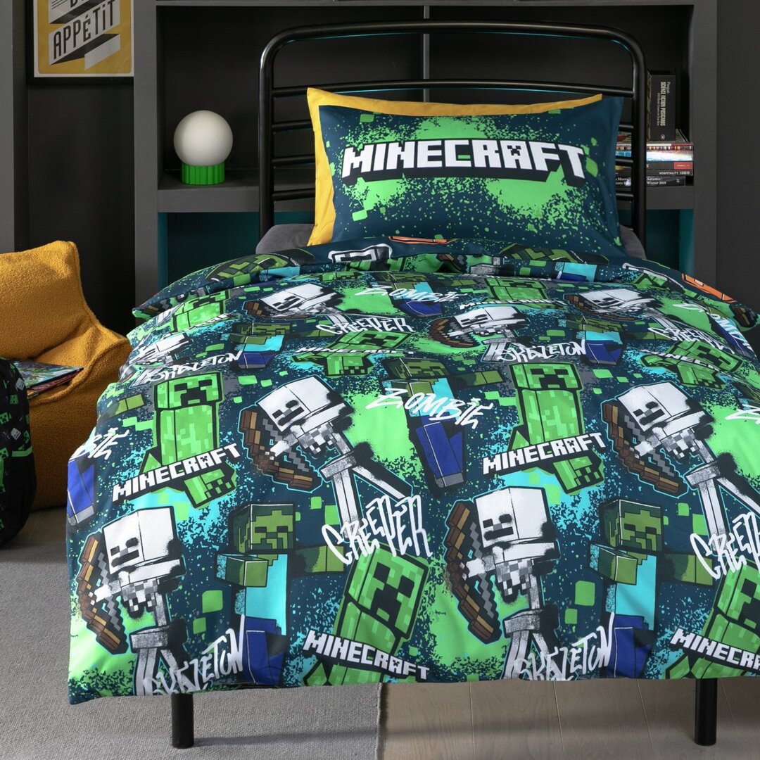 Minecraft Graffiti Kids Bedding Set Single by Argos