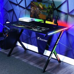 X Rocker Arteon RGB App Controlled LED Gaming Desk - thumbnail 1