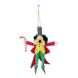 Habitat Single Felt Willy Wonka Hanging Christmas Ornament - thumbnail 2