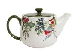 Argos Home Robin Stoneware Tea Pot - Multicoloured - thumbnail 1