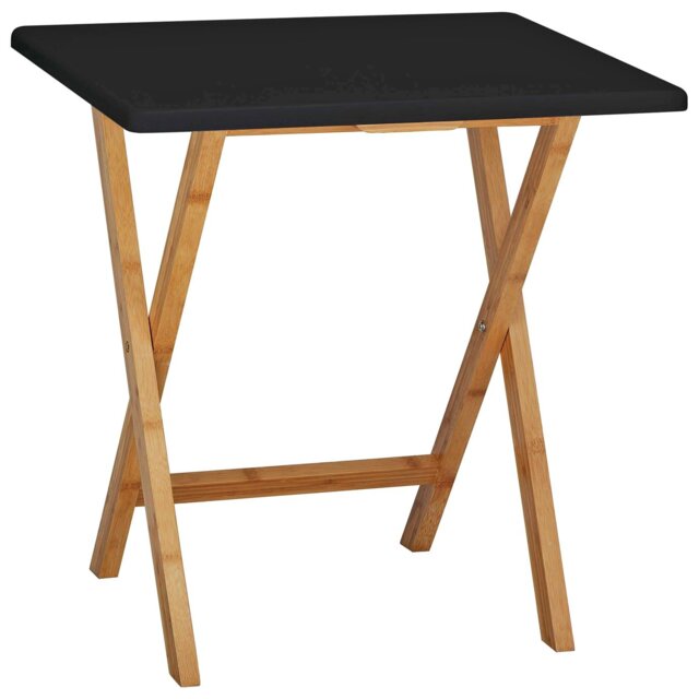 Habitat Drew Folding Bamboo 2 Seater Table - Black - image 1