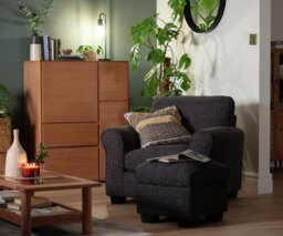 Argos Home Lisbon Fabric Armchair - Stone - thumbnail 2