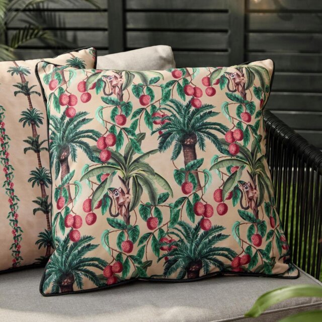 Wylder Monkey Palm Green Outdoor Cushion - image 1