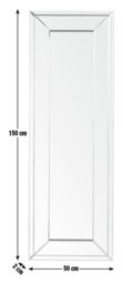 Argos Home Bevelled Full Length Wall Mirror - 150x50cm - thumbnail 2