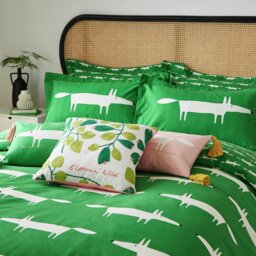 Scion Cotton Mr Fox Mint Green Bedding Set - Single - thumbnail 1