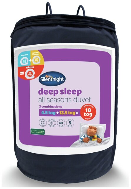 Silentnight Deep Sleep All Seasons 18 Tog Duvet - Single - image 1