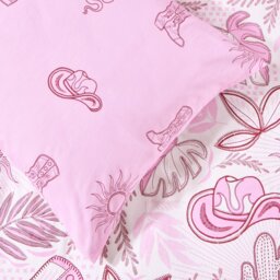 Argos Home Western Cowgirl Pink Bedding Set - Double - thumbnail 2