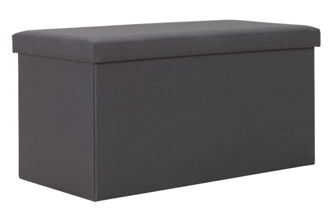 Argos Home Medium Fabric Ottoman - Grey - image 1