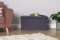 Argos Home Medium Fabric Ottoman - Grey - thumbnail 2