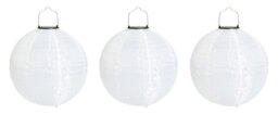 Habitat Solar White Lantern - Pack of 3 - thumbnail 1
