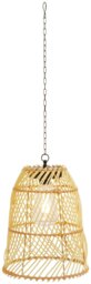 Habitat Warm White Rattan Battery Operated Hanging Light - thumbnail 2