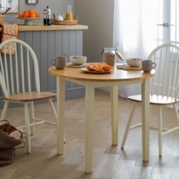 Argos Home Chicago Solid Wood 2-4 Seater Dining Table - Grey - thumbnail 1