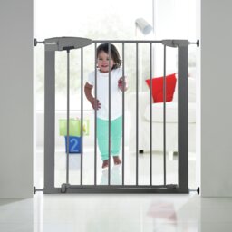 Munchkin Lindam Easy Lock Safety Gate Silver - thumbnail 2