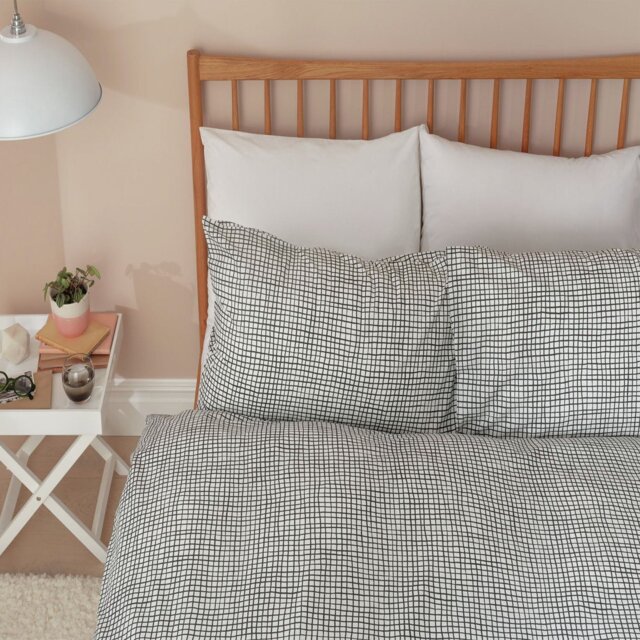 Habitat Cotton Willow Black & White Bedding Set - Double - image 1