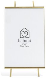 """Habitat Gold Glass Easel Picture Frame - 4x6""""""" - thumbnail 2