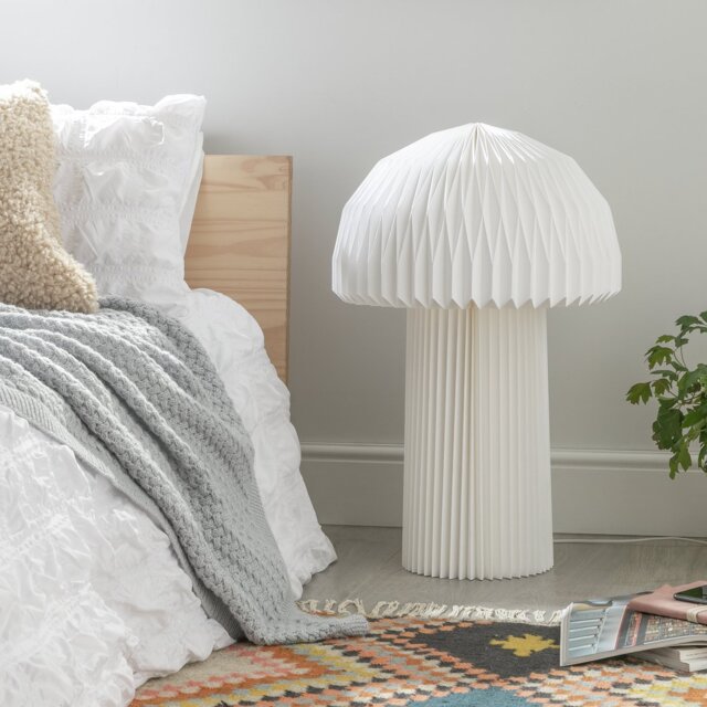 Habitat Origami Mushroom Floor Lamp - White - image 1