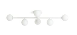 Habitat Alonso 6 Light Bathroom Flush Ceiling Light - White - thumbnail 2