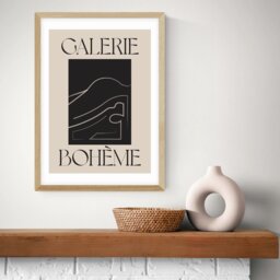 East End Prints La Vie Boheme Oak Frame Art Print - A3 - thumbnail 1