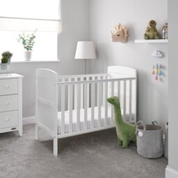 Obaby Grace Mini Cot Bed - White - thumbnail 1