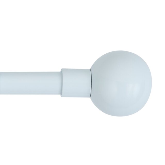 Home Essentials White Extendable Curtain Pole - 70cm - 120cm - image 1