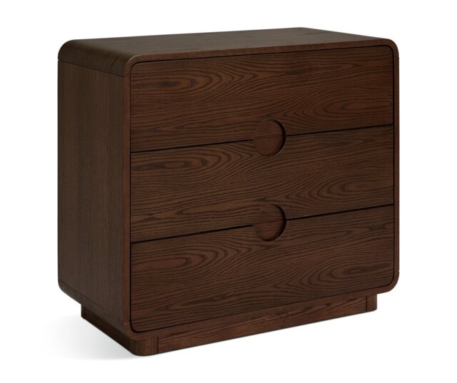 Habitat Adeje 3 Drawer Chest - Walnut - image 1