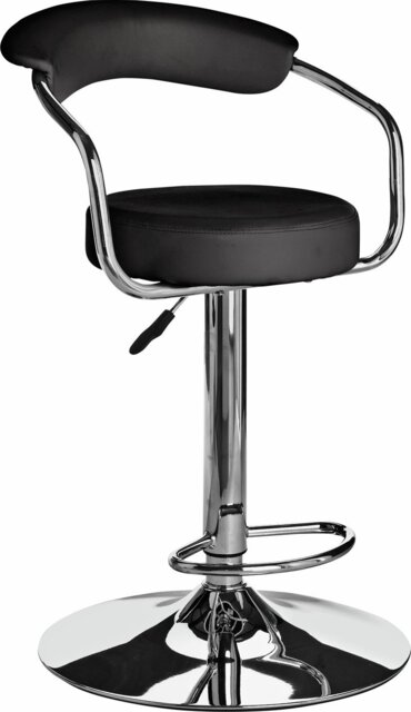Argos Home Executive Gas Lift Bar Stool - Black - image 1