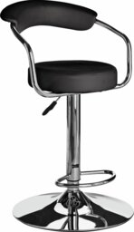 Argos Home Executive Gas Lift Bar Stool - Black - thumbnail 1