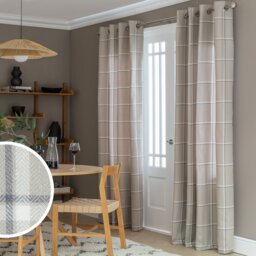 Habitat Eyelet Curtains - Natural - 117x137cm - thumbnail 2