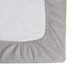 Habitat Cotton Rich 180 TC Dove Grey Fitted Sheet - Single - thumbnail 2