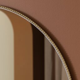Habitat Gold Rope Twist Round Wall Mirror - 60x60cm - thumbnail 2